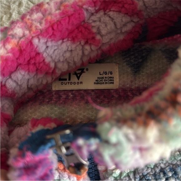 Colorful Geometric Kids Fleece Jacket - Picture 7 of 10